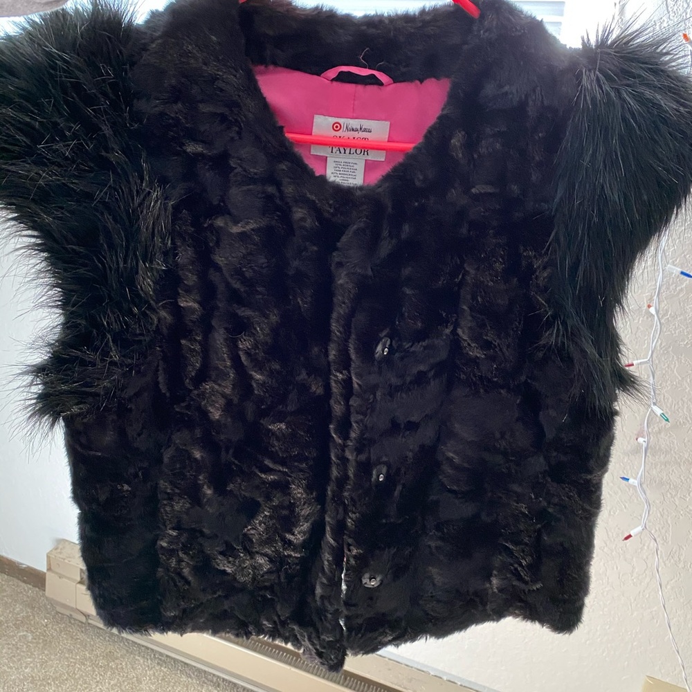 Black fur jacket